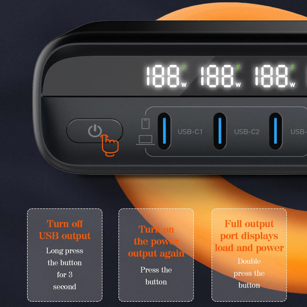 6-Port USB  Fast Charge for All Your Devices