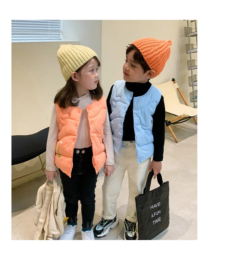 Cartoon Vest Jacket for Kids