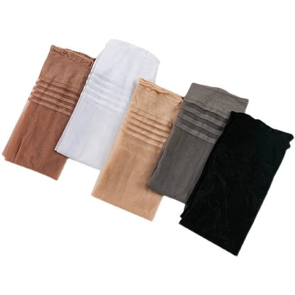 3 Pairs Ultra-Thin Striped Thigh-High Women's Socks