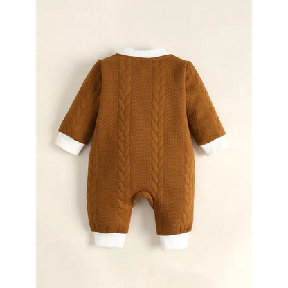 Bear Knit Romper for Baby Boy