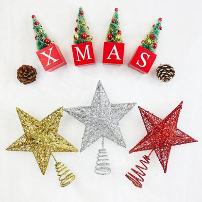 3D Metal Star Christmas Tree Ornament