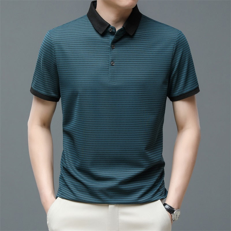 Summer Men's Striped T-Shirt