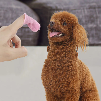 Soft Pet Finger Toothbrush - Dental Care for Dogs & Cats