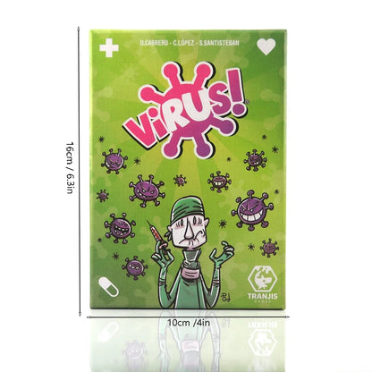 Virus Card Game Spanish Version English Edition Virus 2 Contagiously Fun Party Game