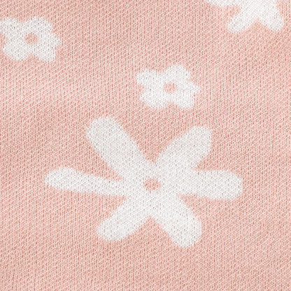 Baby Girls Cotton Floral Bodysuit – Long Sleeve Newborn Onesie 0-18M