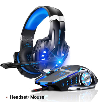 G9000 Gaming Headset Deep Bass Stereo Game Headphone - Microphone LED Light