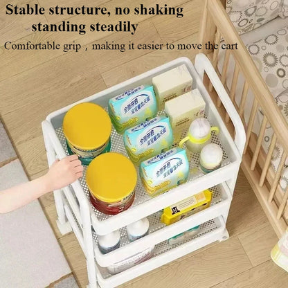 Multi-Layer Kitchen Floor Bedroom Trolley Rack