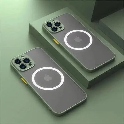Magnetische Magsafe Matte Hülle für iPhone 15 13 14 12 11 Pro Max