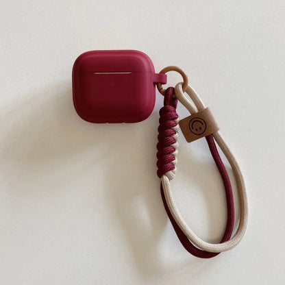 Soft Silicone Protective AirPods Case with Anti-lost Lanyard