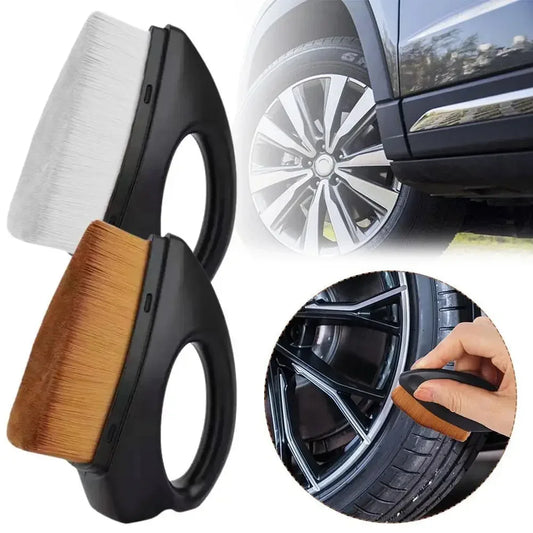 Portable Auto Tire Detail Brush with Seal Cover