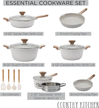 Porcelain Enamel Cookware Set