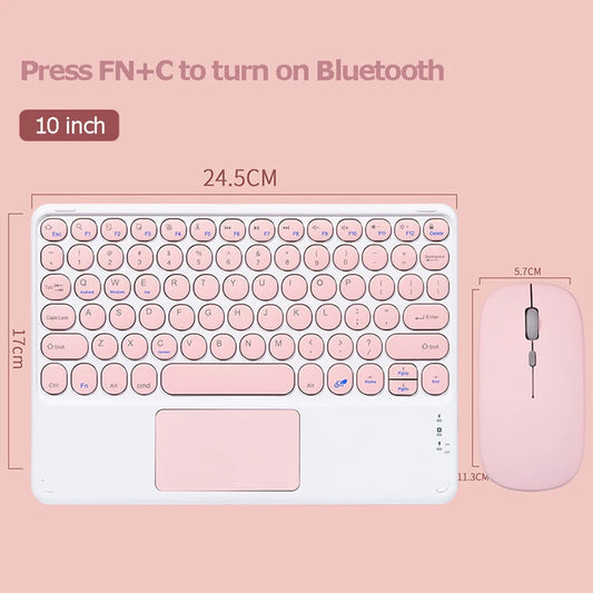 Niedliche runde Farbtastatur mit Touchpad