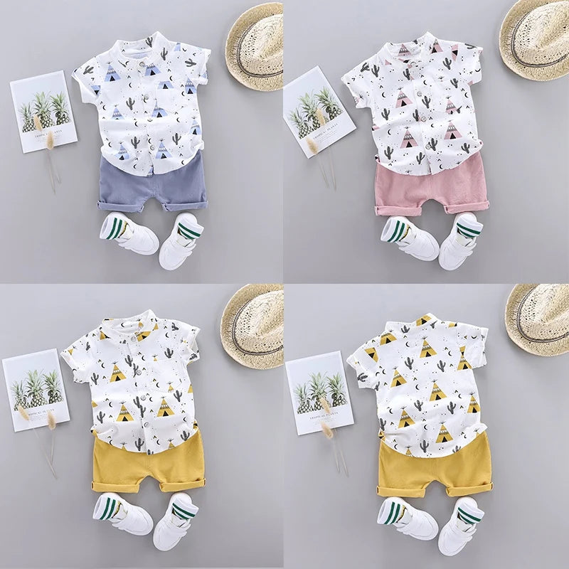 Adorable costume d'été pour bébés garçons