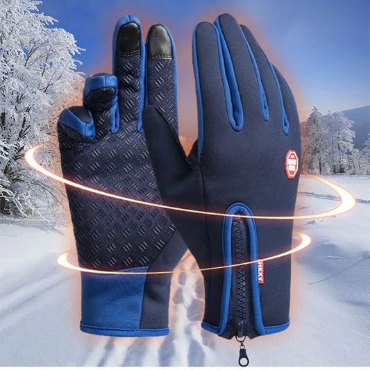 Unisex Touchscreen Fleece Winter Ski Gloves – Warm & Durable