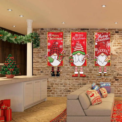 Weihnachtsmann-Flagge zum Aufhängen, frohe Weihnachtsdekoration für Zuhause