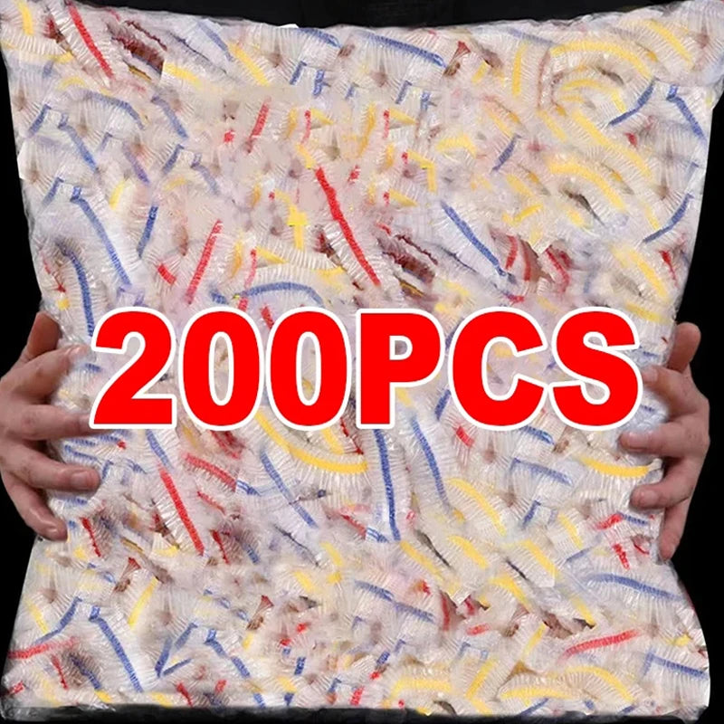 Elastische Einweg-Lebensmittelabdeckungen - Buntes Wickelset