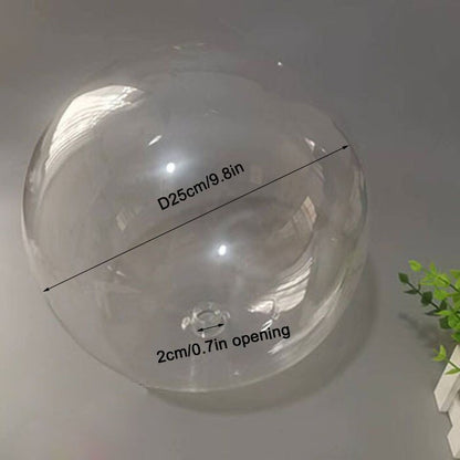 2 cm klarer Kugelglas-Hängelampen-Globus