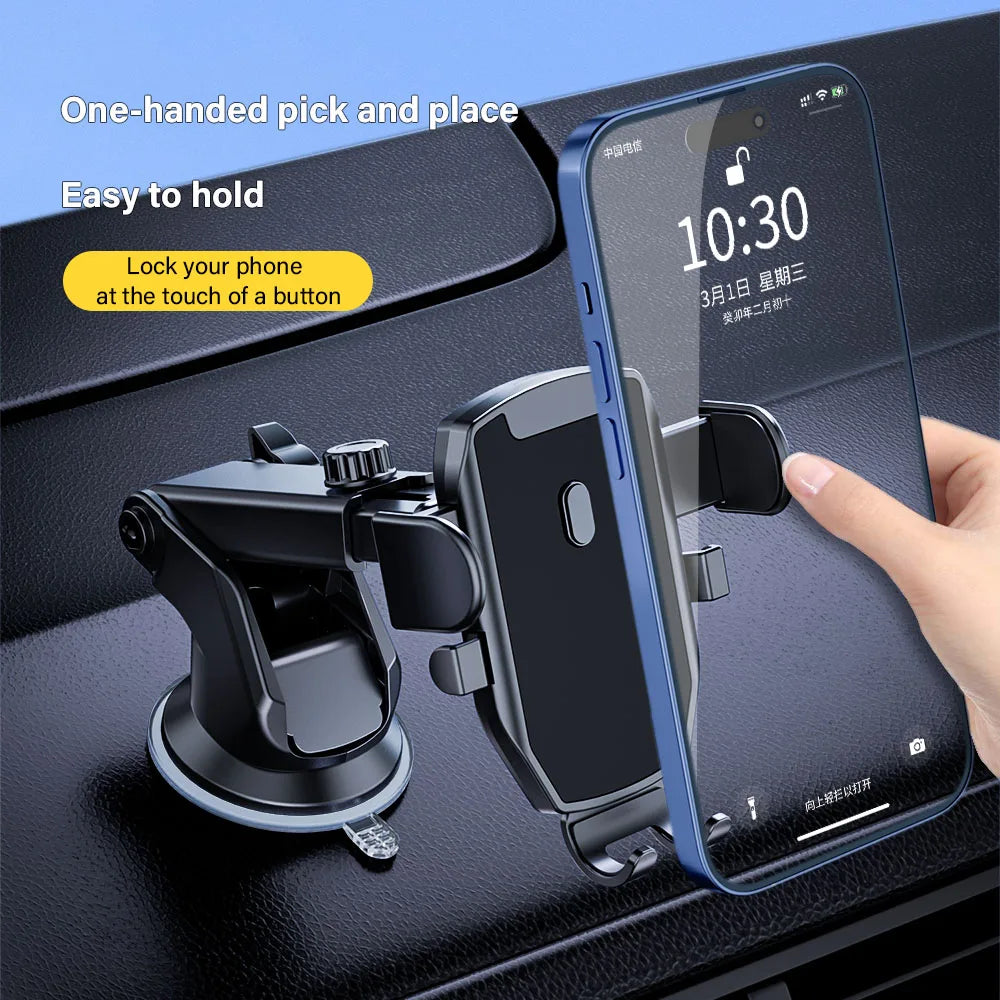 Universal Car Phone Holder for Dashboard or Windshield