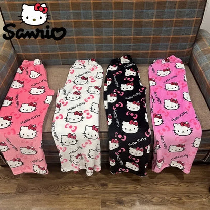 Kawaii Hello Kitty Flannel Pajama Pants