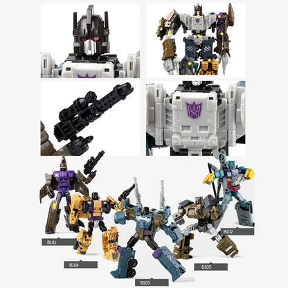 Figurine d'action 5 en 1 Bruticus G1 Transformers - Bagarre, Escroquerie, Assaut