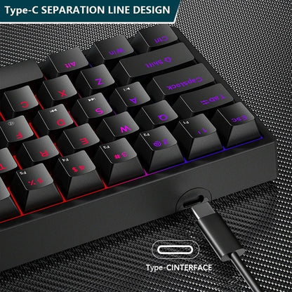 K620 Mini Backlit RGB Gaming Mechanical Keyboard