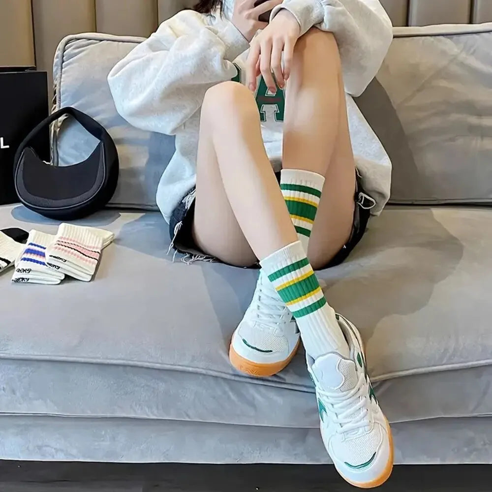 Women's Warm Striped Socks - Colorful