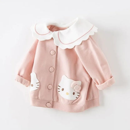 Joli manteau rose pour bébé