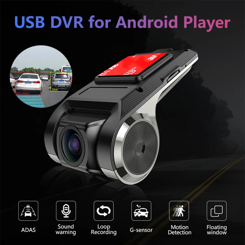 Lecteur DVD de voiture Android avec DVR et caméra de tableau de bord ADAS