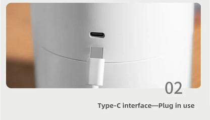 Elektrischer Ultraschall-Luftbefeuchter mit Doppeldüse und starkem Nebel, USB