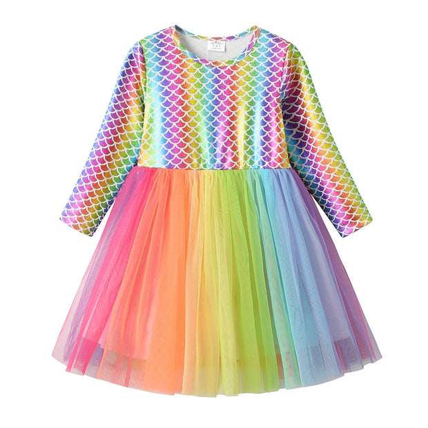 Colorful VIKITA Girls' Party Dress