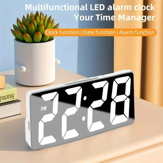 Latest LED Digital Alarm Clock with Temperature Display & Adjustable Brightness