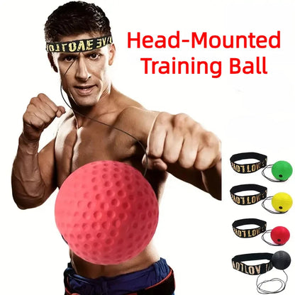 Boxing Speed Ball Head-Mounted PU Punch Trainer