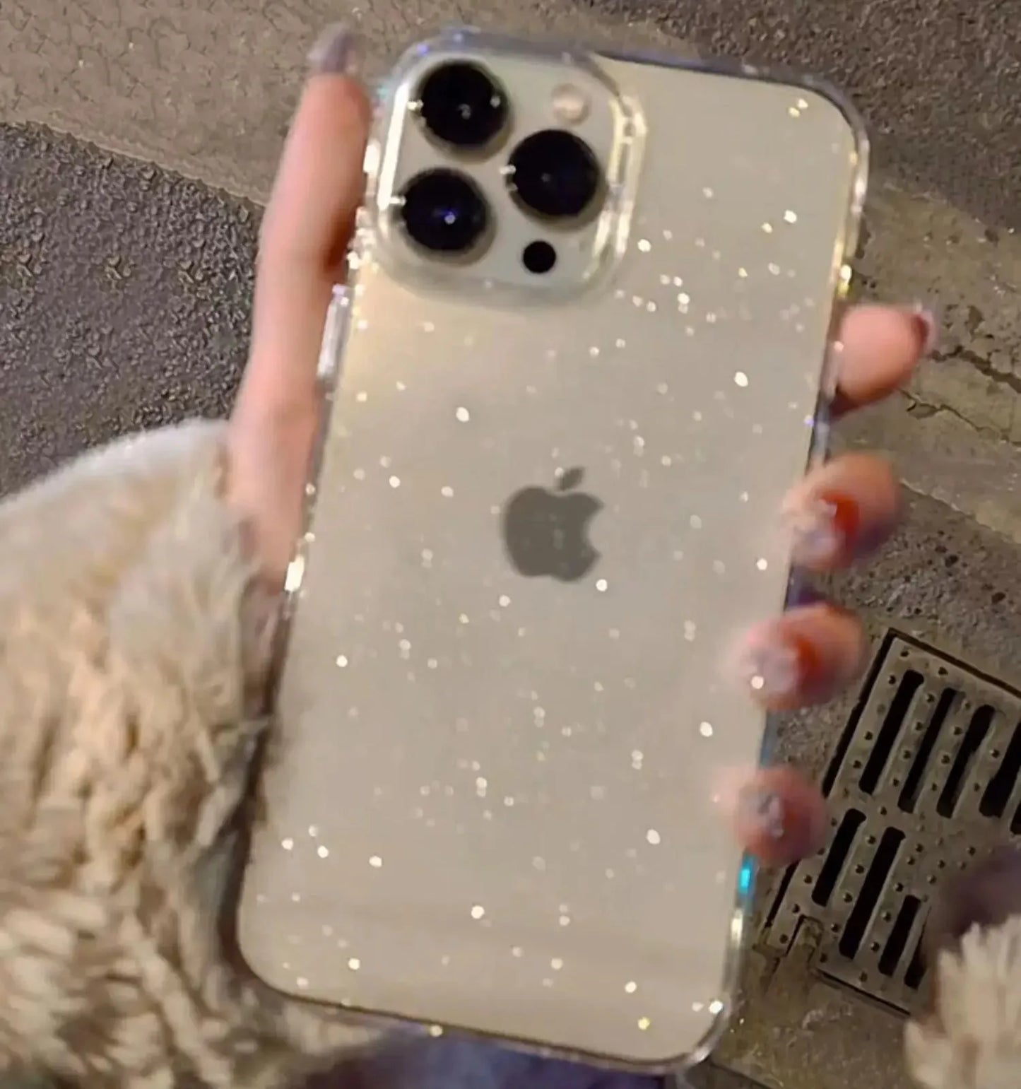 Glitter Shockproof Transparent iPhone Case