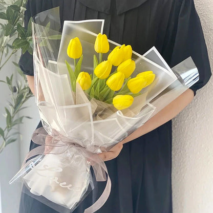 35 cm künstlicher Tulpenstrauß – 10/5 Stück PE-Schaumblumen 