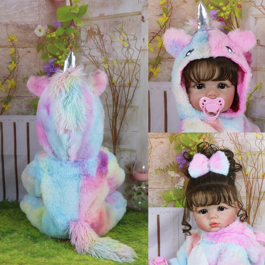 Poupée bébé fille réaliste de 22 pouces