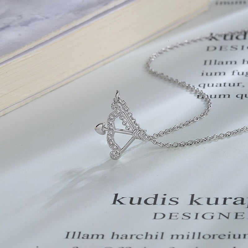 Zircon Love Arrow Necklace