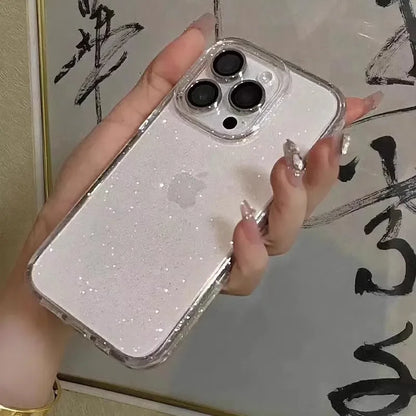 Glitter Shockproof Transparent iPhone Case