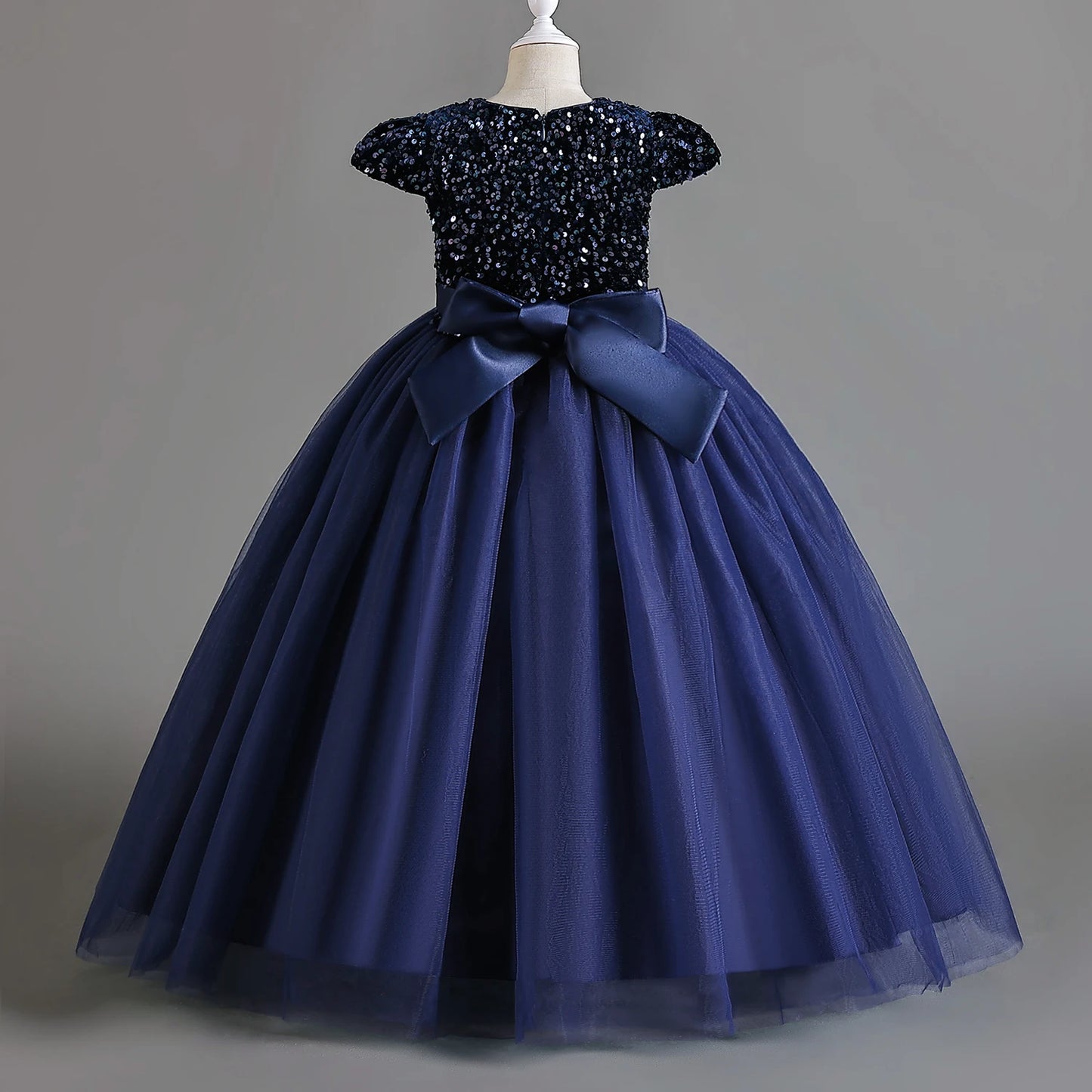 Adorable Cartoon Mesh Party Dress for Girls