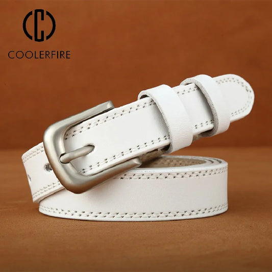 Ceinture de luxe en cuir de vache pour homme