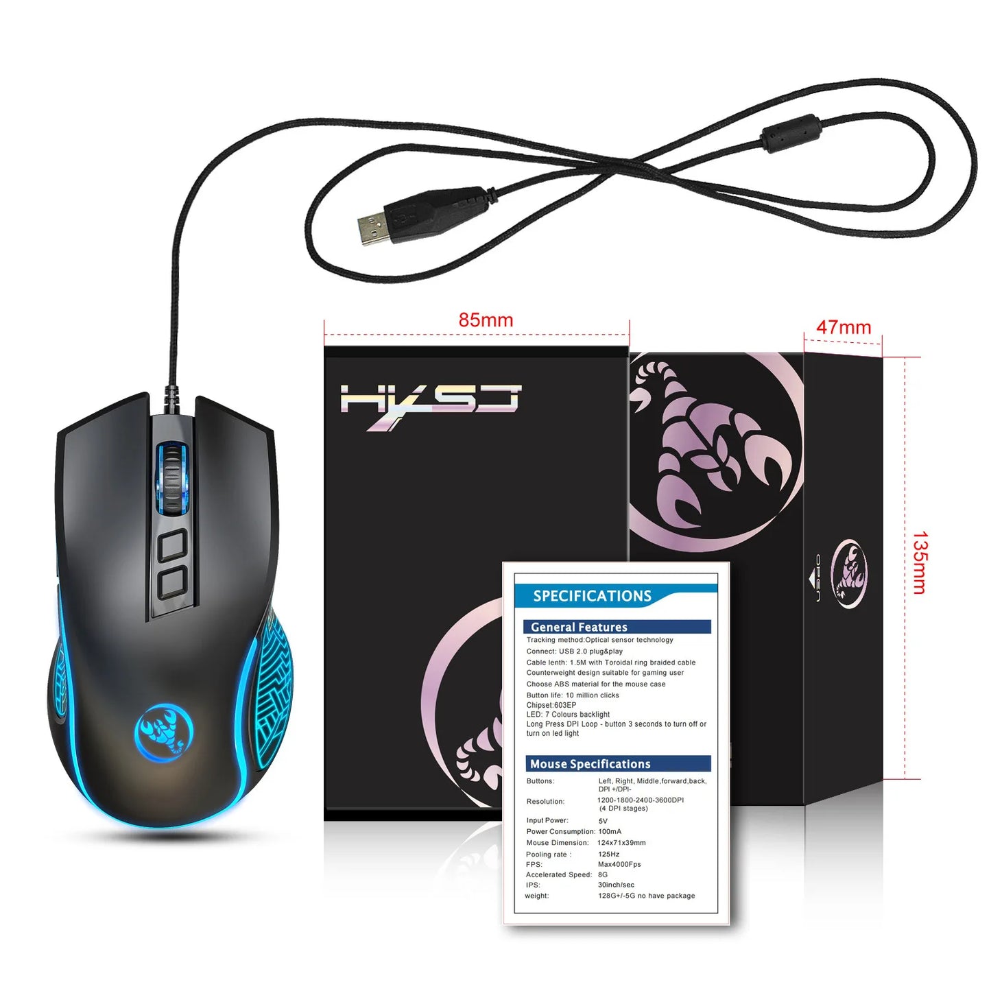Q6 Wired USB Gaming Mouse