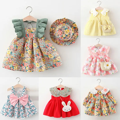 Baby Girl Summer Dress with Cute Print