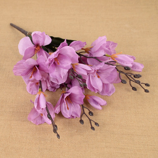 Artificial Magnolia Bouquet - Lifelike Silk Flowers for Home Decor
