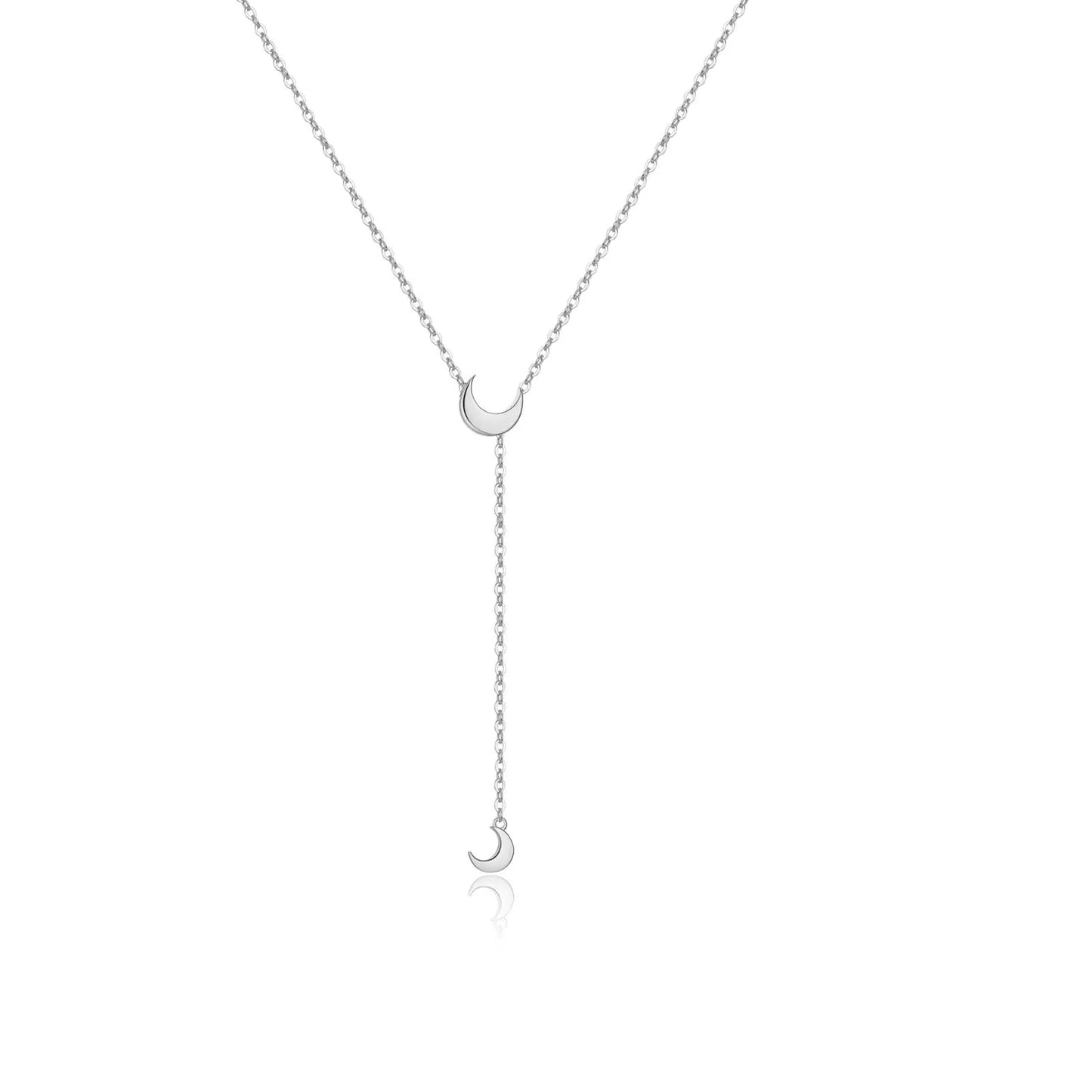 925 Sterling Silver Adjustable Heart Pendant Necklace