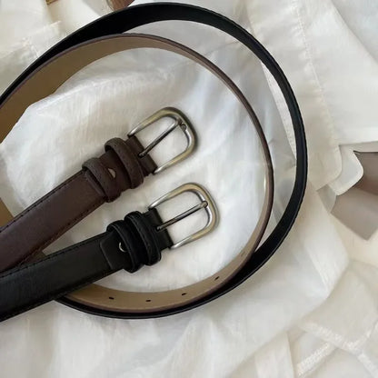 Ceinture en cuir PU vintage