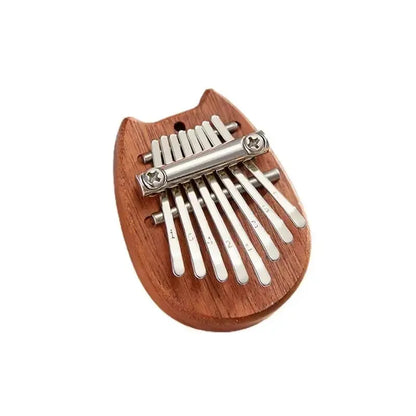 8-Key Mini Wooden Kalimba - Thumb Piano Pendant Gift