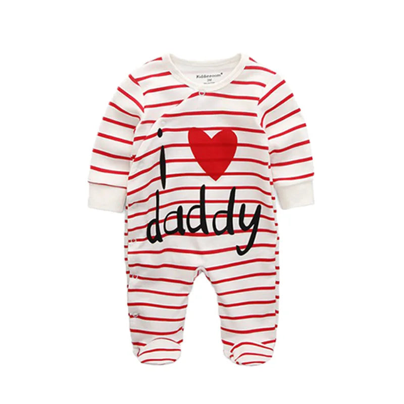 Long Sleeve Causal Baby Rompers Unisex