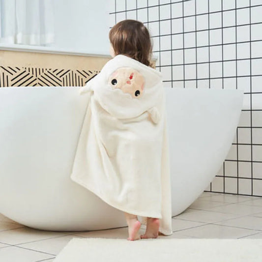 Serviette de bain à capuche épaisse pour bébé