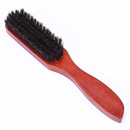 Ensemble de brosses à barbe en poils de sanglier doux avec peigne en bois et sac cadeau