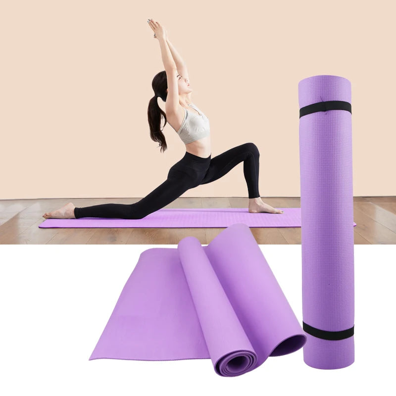 Tapis de yoga antidérapants en EVA de 4 mm d'épaisseur