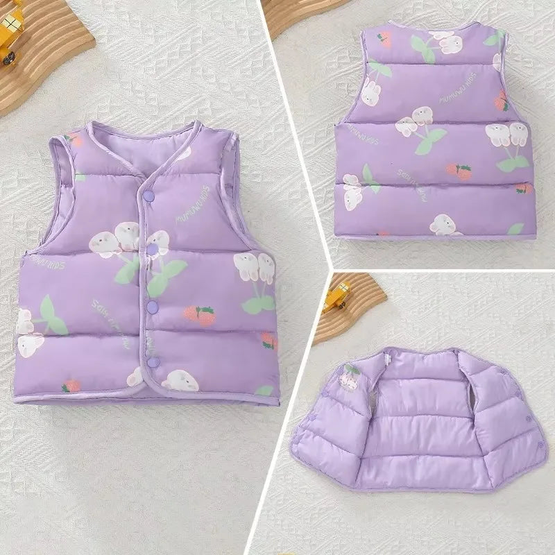 Girl's Charm Vest Tank Top for Winter